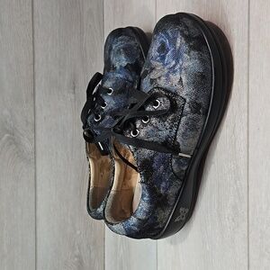 Alegria Red and Blue Sneakers Comfort Design